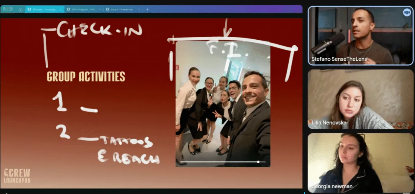 CrewLaunchpad group call